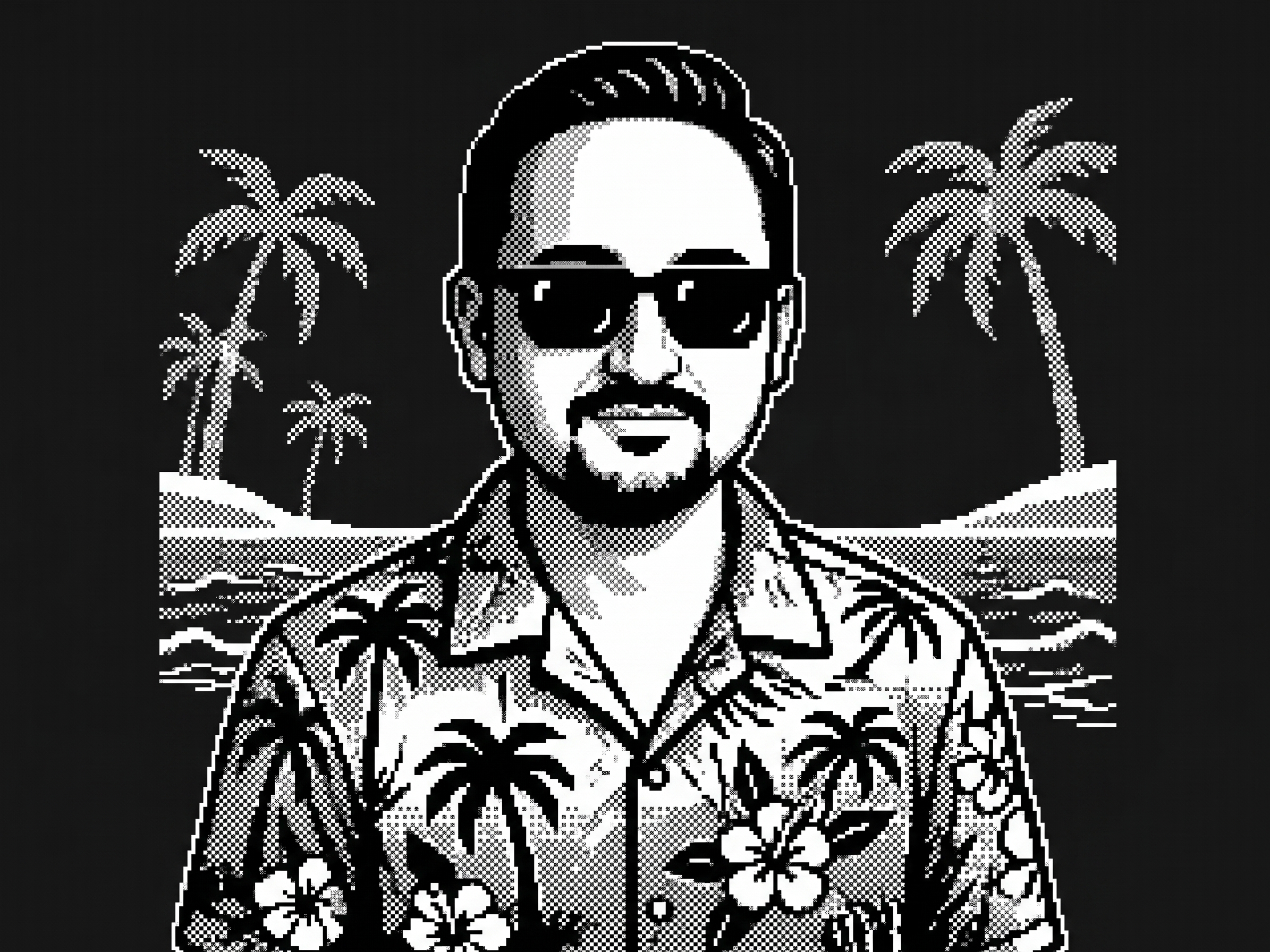 Retrato pixel generado por IA 7